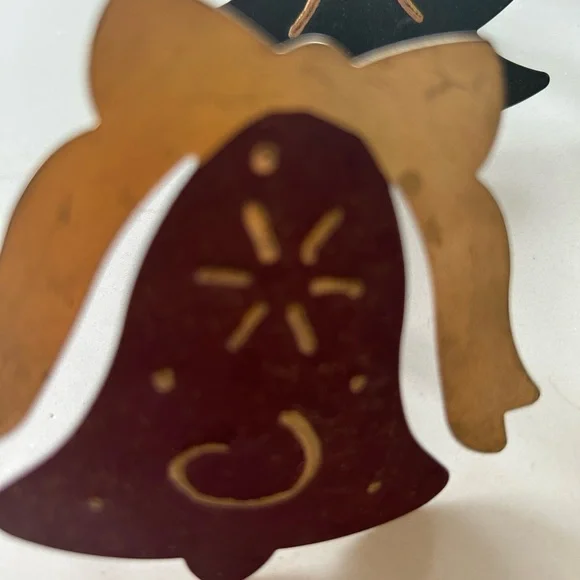 Festive Holiday Metal Napkin Rings Set of 10 - Picture 4 of 8